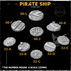 Pirate ship core bases set